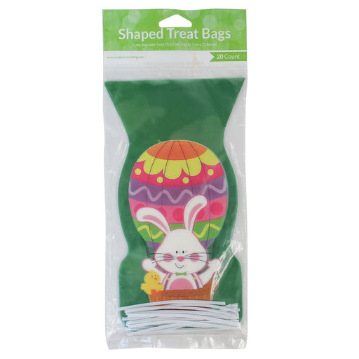 Balloon Easter Bunny Cello Bags (20 PACK)