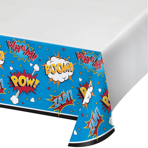 Superhero Slogans Tablecover 48" x 88"