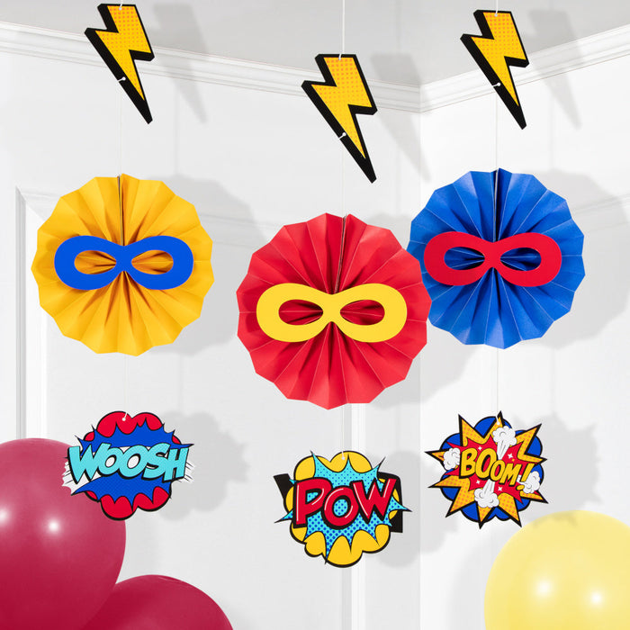 Superhero Hanging Decorations (3 PACK)