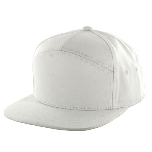 Kamel  707 7 Panel Flat  Adjustable Snapback Solid Trucker Cap