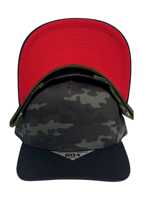 Kamel 804 Under Visor 5 Panel  HIGH CROWN SLIGHT CURVE SOLID