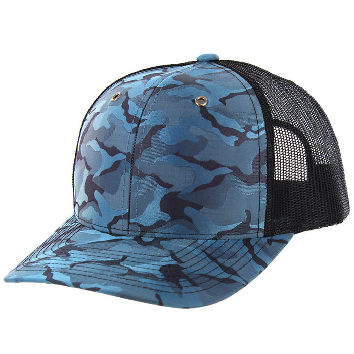 Kamel 815 NYLON CAMO Snapback Trucker Cap Slight Curve