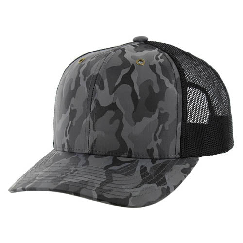 Kamel 815 NYLON CAMO Snapback Trucker Cap Slight Curve