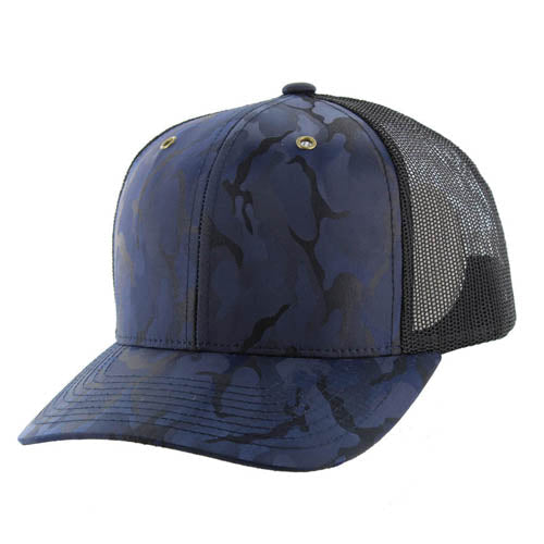 Kamel 815 NYLON CAMO Snapback Trucker Cap Slight Curve