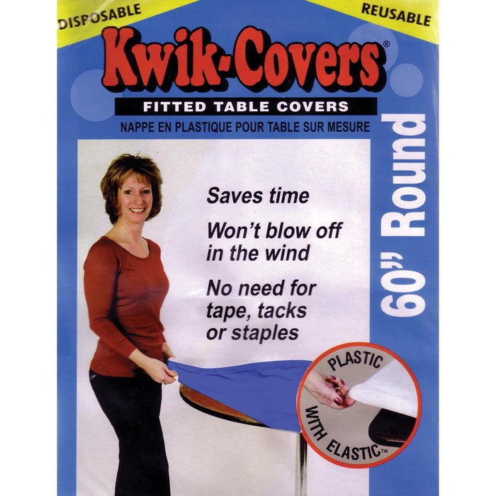 Kwik Cover - Blue 60" Round (25 PACK)