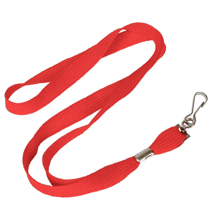 Cloth Lanyard Red 19" (DZ)