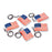 American Flag Keychains (144 PACK)