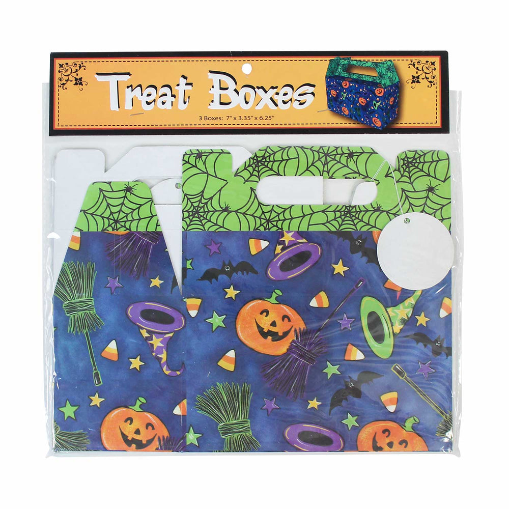 Halloween Treat Boxes 7" (3 PACK)