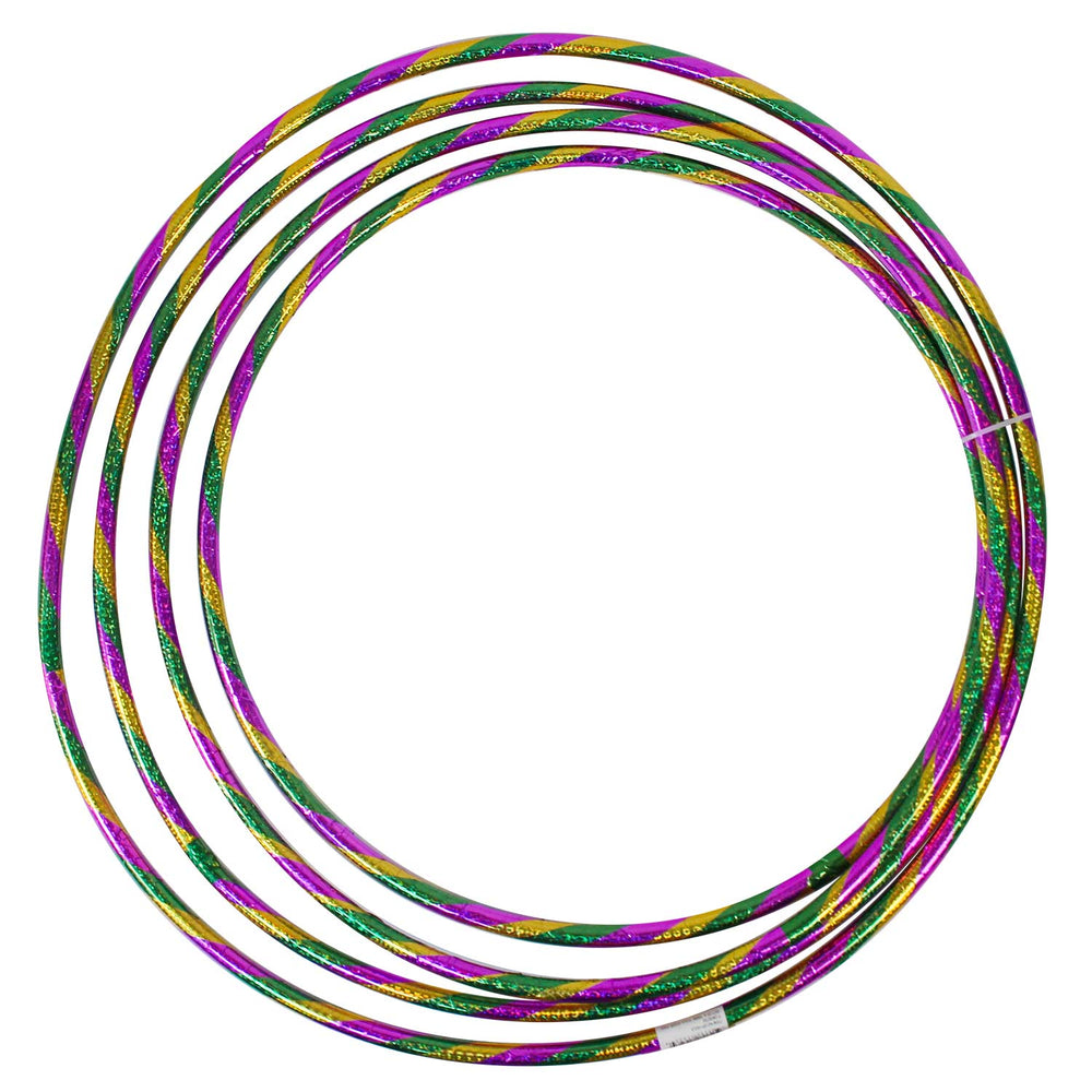 Mardi Gras Hula Hoops Set 22"-28" LOCAL PICKUP ONLY