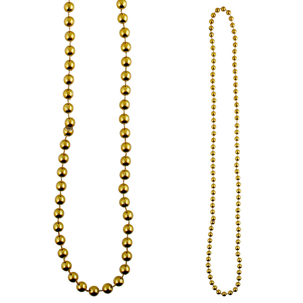 Bead Round 7mm 33" Gold (DZ)