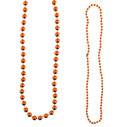 Bead Round 7mm 33" Orange (DZ)