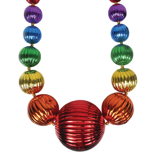 Jumbo Bead 140mm Grad Giant Balls Rainbow 60"