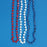 Bead Stars 33" Red White Blue (DZ)