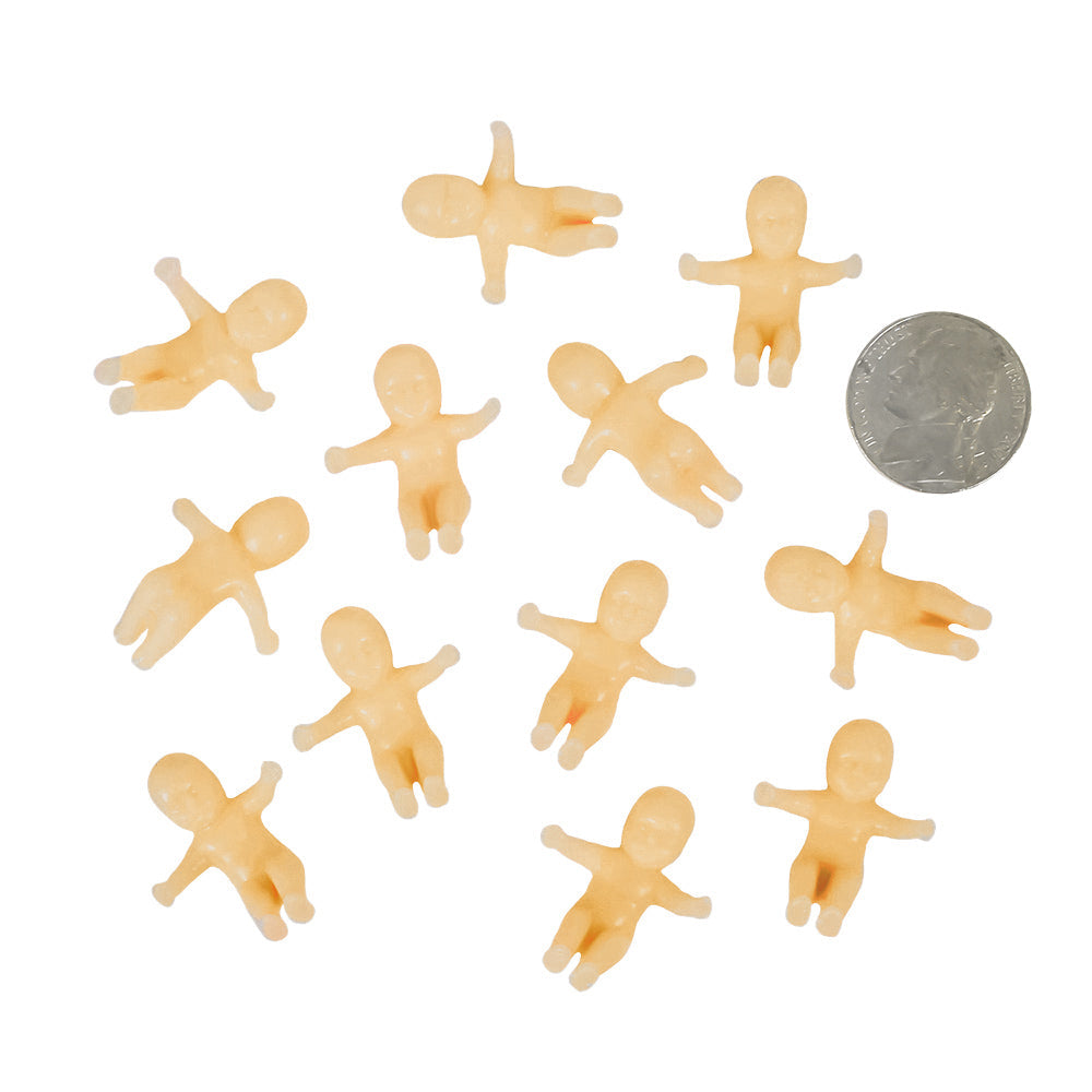 Mardi Gras Plastic Baby 3/4" (DZ)