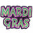 Mardi Gras Wall Plaque 28" (Local Pickup Only)