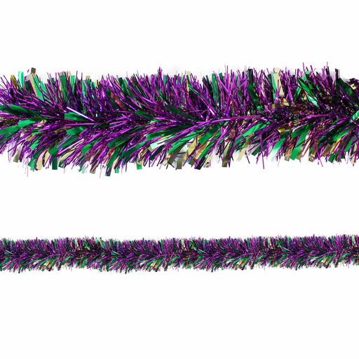 Mardi Gras Tinsel Garland 5" x 12'