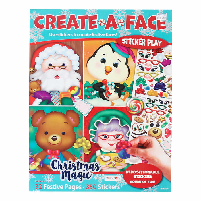 Jumbo Christmas Create-A-Face Pad 14"