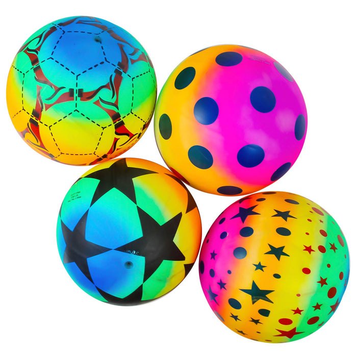 Neon Rainbow Ball Asst 9"