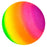 Rainbow Lightweight Rubber Ball 16"