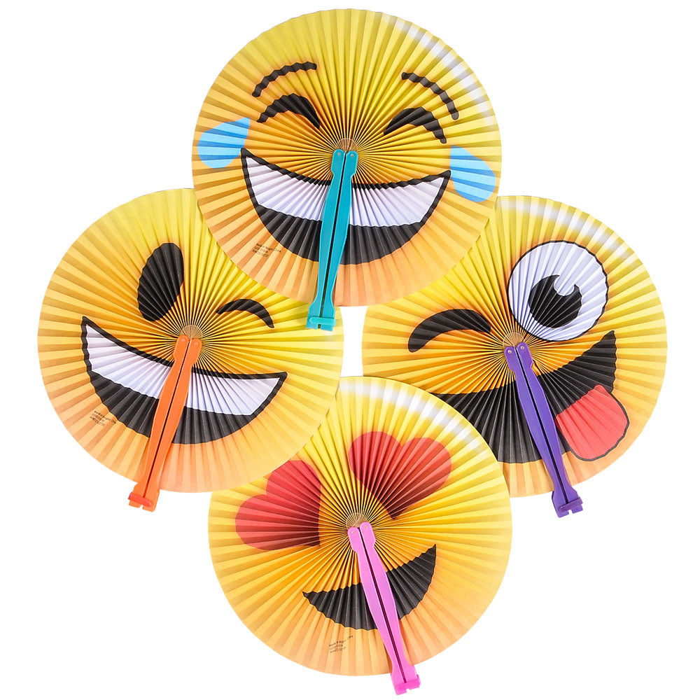 Emoji Folding Fan 10" (DZ)