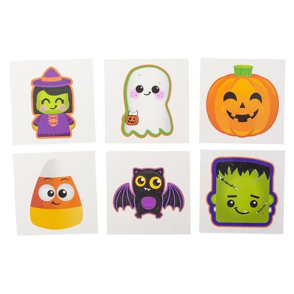 Halloween Temporary Tattoos 2" (144 PACK)