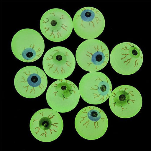 Glow In The Dark Eye Bouncy Ball 1-1/4" (DZ)