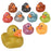 Glitter Rubber Ducky Assortment 2" (50 PACK)