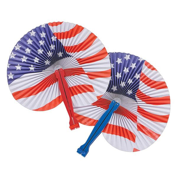 Stars and Stripes Folding Fan 10" (DZ)