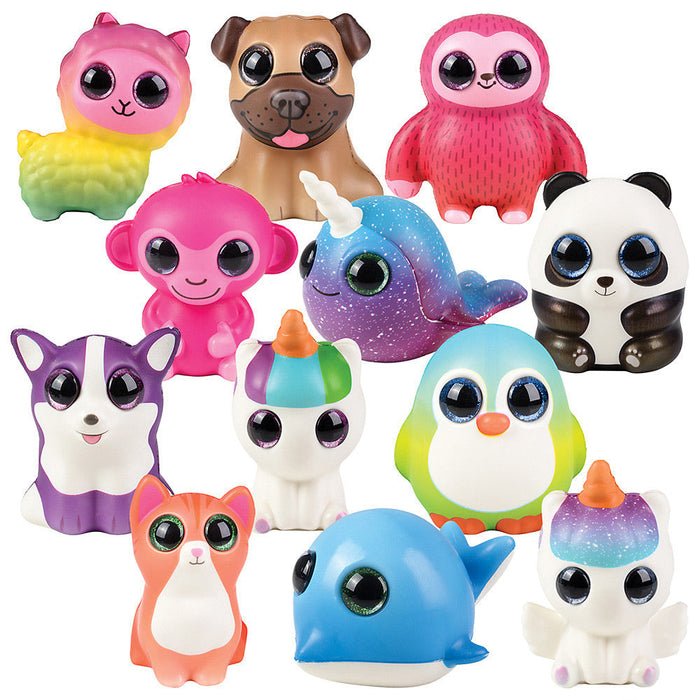 Sparkle Eye Squish Animals Assorted 5.5"