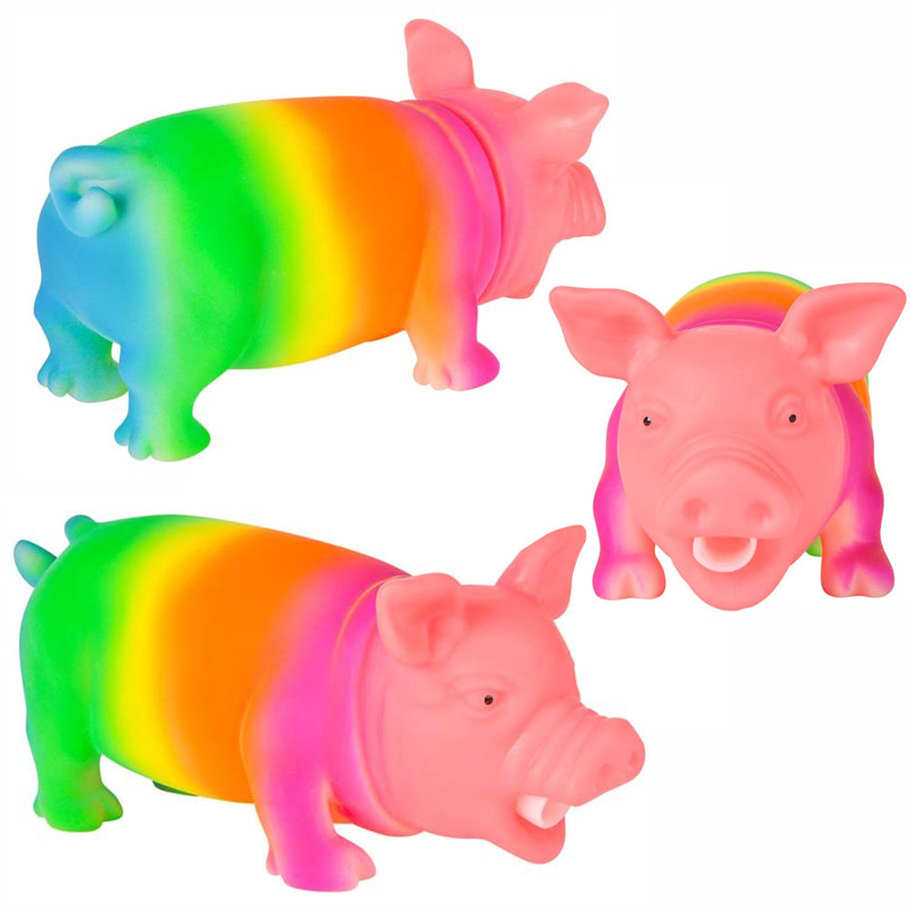 Snorting Rainbow Pigs 8" (DZ)