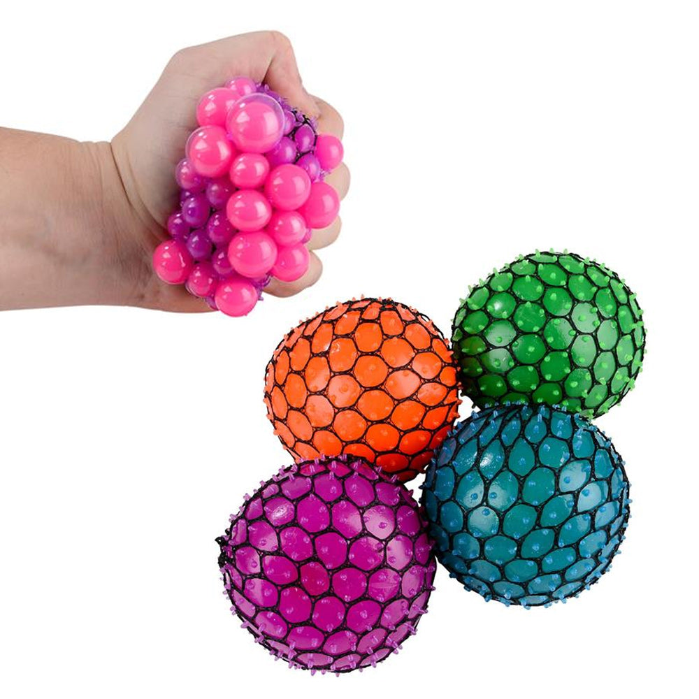 Neon Mesh Squeeze Ball 3" (DZ)