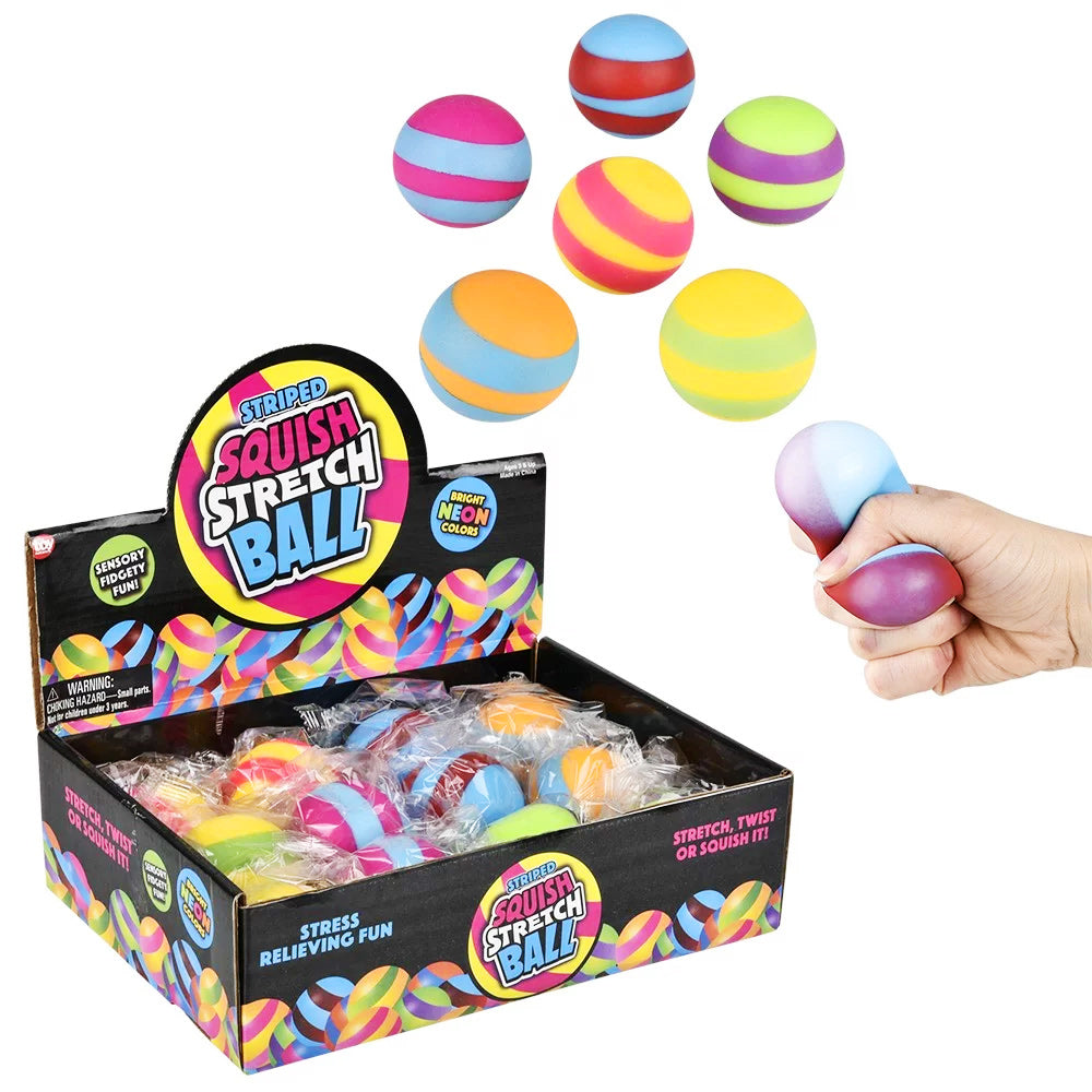 Striped Gummi Ball 1.75" (DZ)