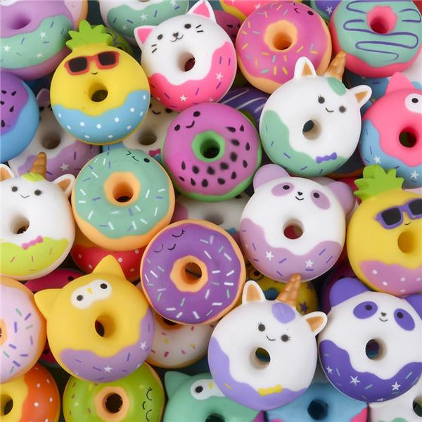 Rubber Donut Assortment 2" (50 PACK)