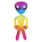 Inflate Giant Rainbow Alien 63"