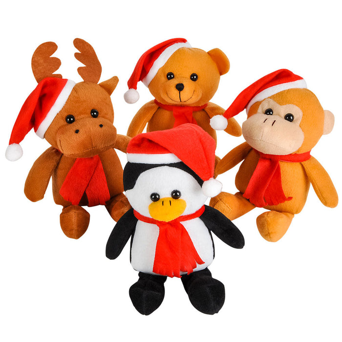 Plush Holiday Animals Assorted 10"