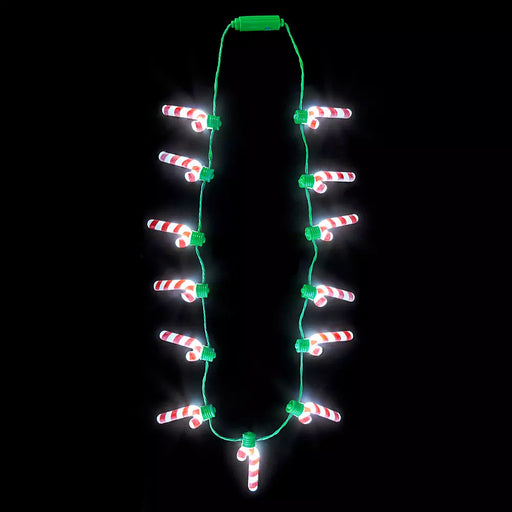 Light Up Candy Cane Necklace 25"