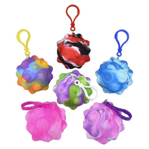 Bubble Popper Ball Clip On 2.66" (DZ)