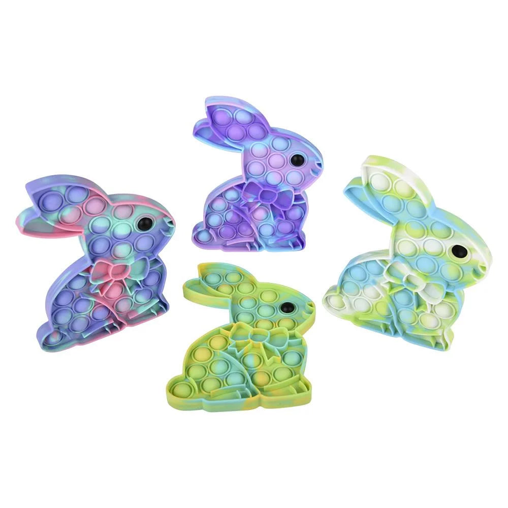 Easter Bunny Marbleized Bubble Popper 6.75"