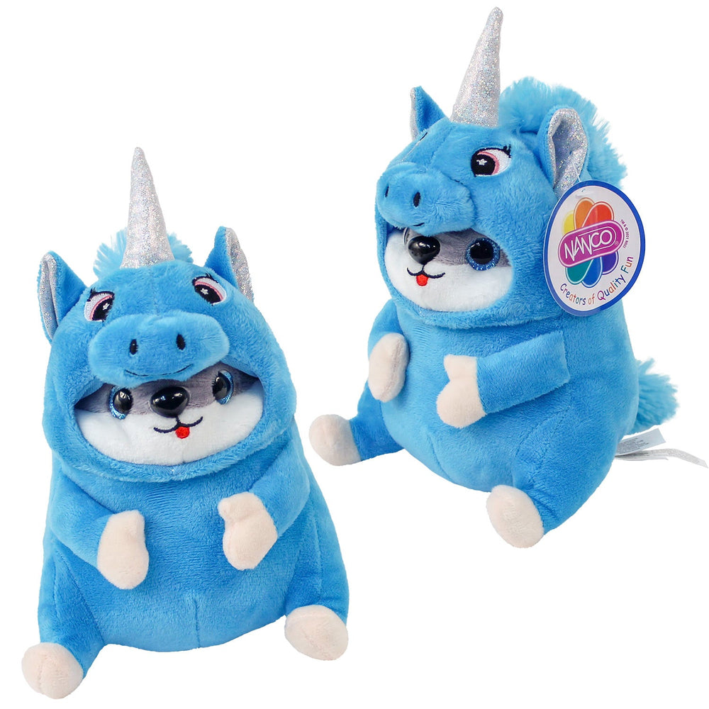 Plush Dressed Hamster Unicorn 7"