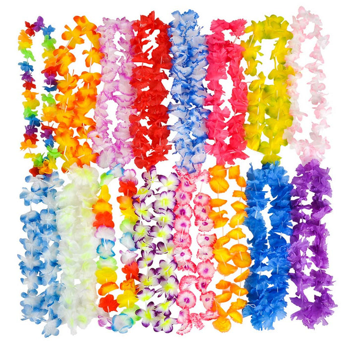 Flower Lei Assortment 36"-42" (50 PACK)