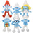 Plush Smurfs Assorted 9.5"