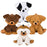 Plush Sitting Dog Assorted 13"