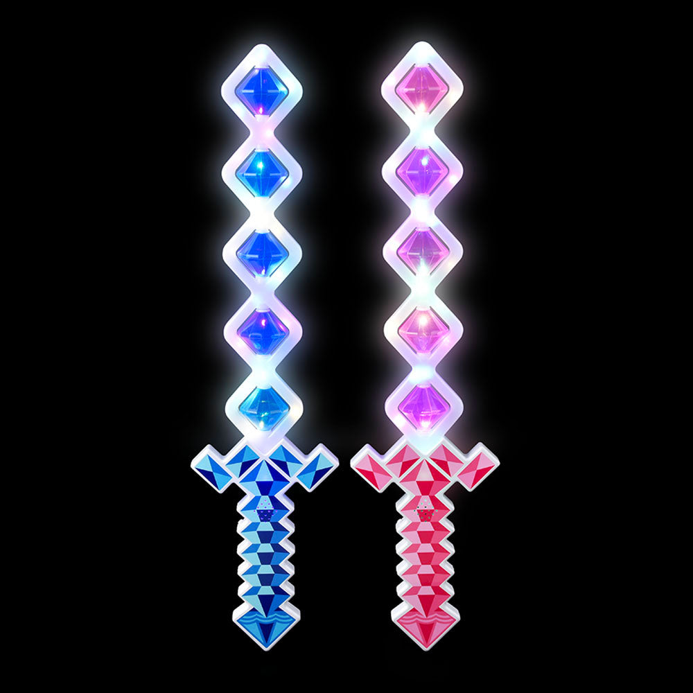 Light Up Diamond Shape Sword Assorted 23"