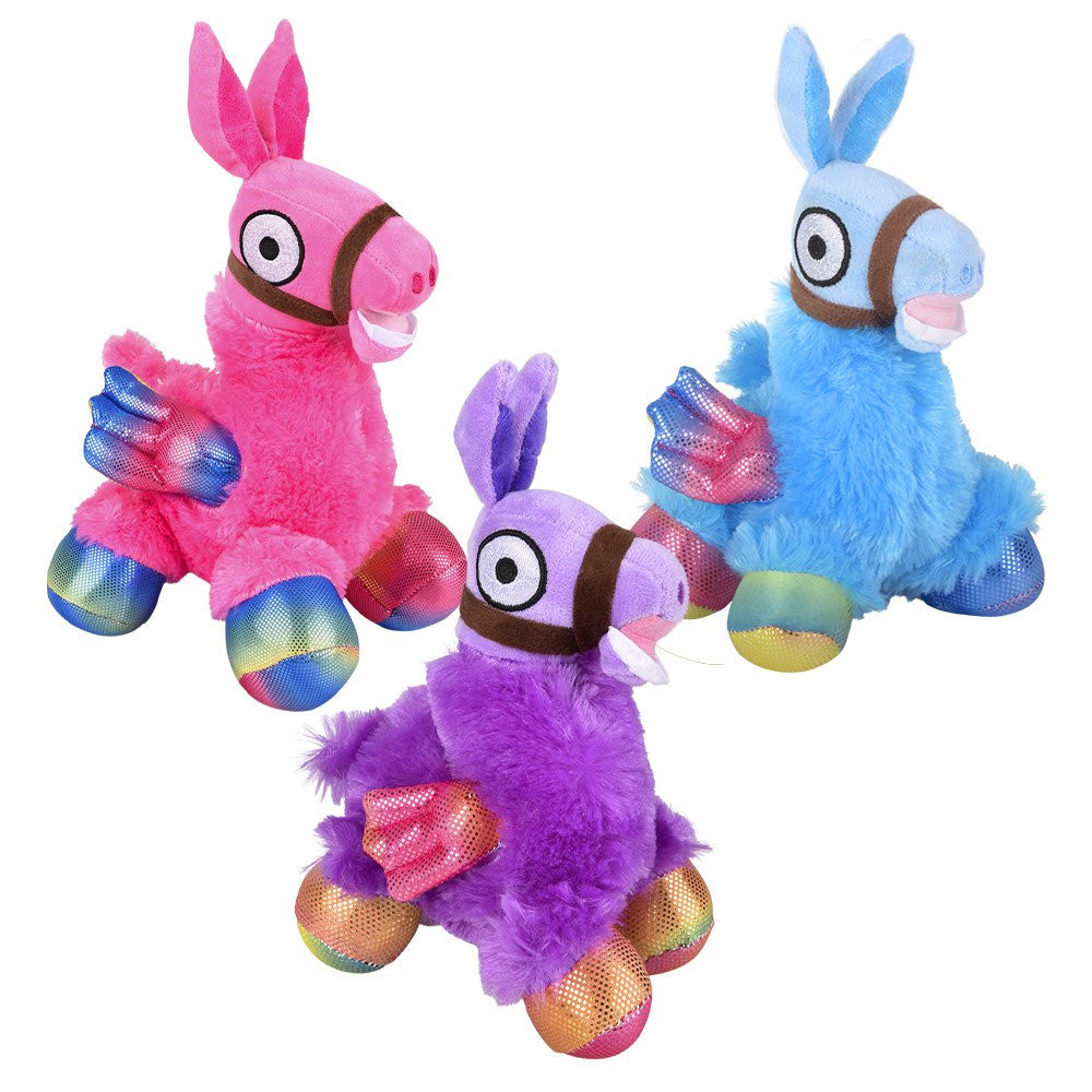 Plush Big Foot Magical Llama Assorted 8"