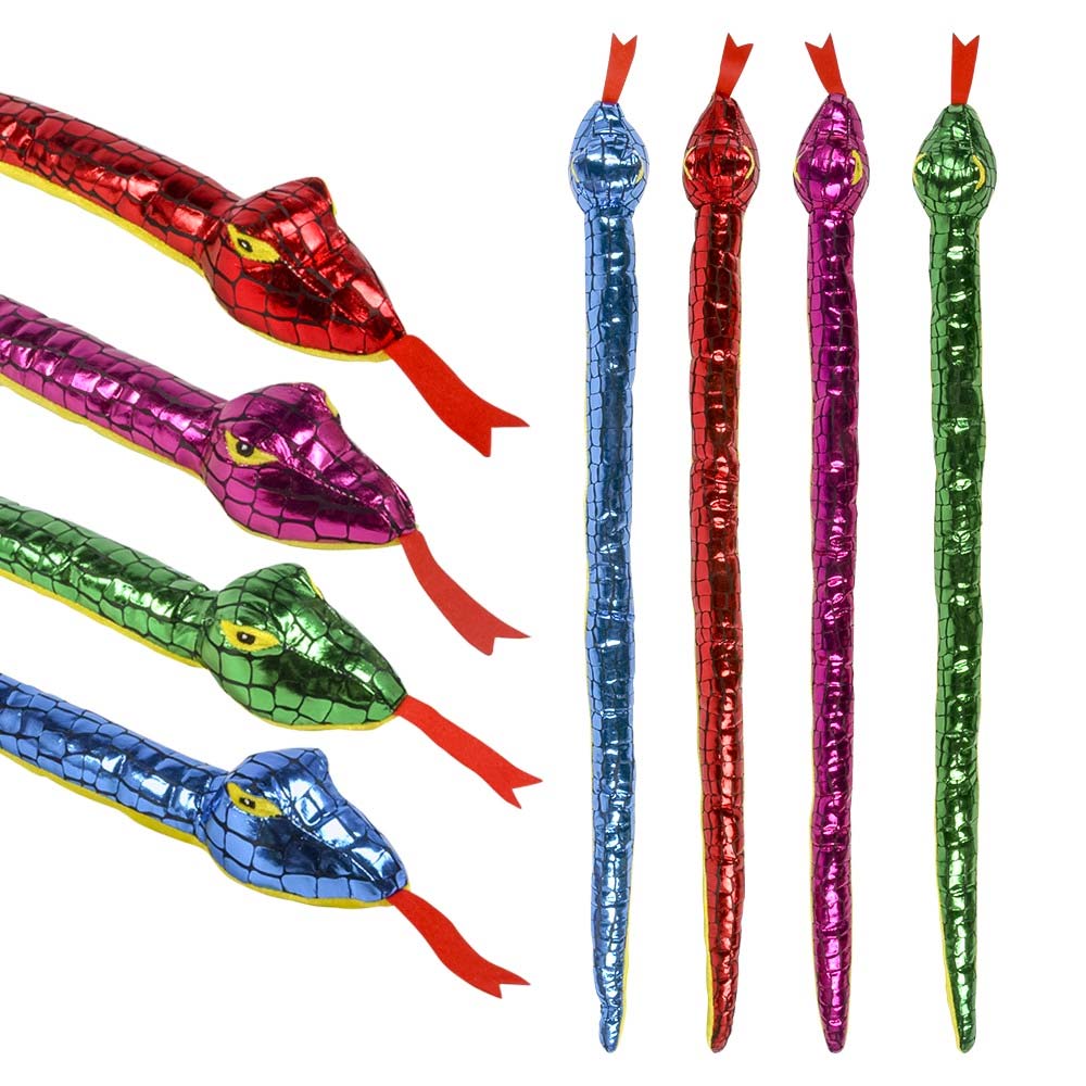 Plush Foil Snakes 33.5" (DZ)