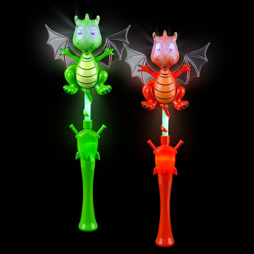 Light Up Dragon Wand 17"