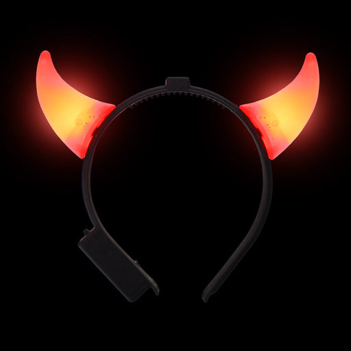 Light Up Devil Horns Red