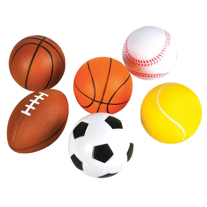 Sports Ball Foam Assortment 3-1/2" (DZ)