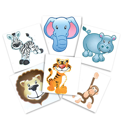 Tattoos - Zoo Assortment 2" (144 PACK)