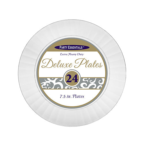 Deluxe Salad Plates Clear 7.5" (24 PACK)